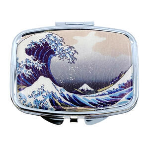 Great Wave Pill Case Portable Medicine Vitamin Organizer for Pocket or Purse